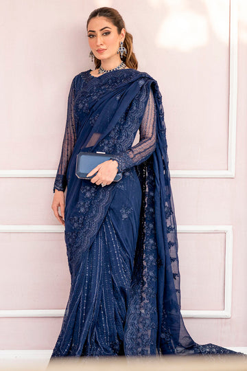 Motifz 4120-CASPARA Rawayat Embroidered Bemberg Chiffon  Online Shopping